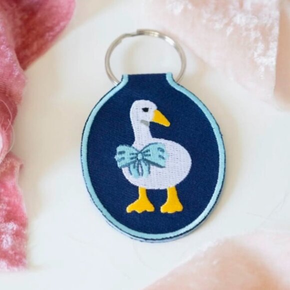 GOOSE EMBROIDERED KEY CHAIN - Picture 1 of 1